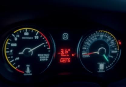 Graphic showing a vehicle dashboard with alerts and predictive indicators for maintenance.